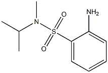 2-amino-N-isopropyl-N-methylbenzenesulfonamide 结构式