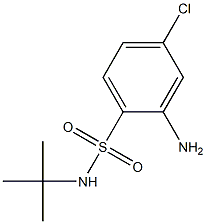 2-amino-N-tert-butyl-4-chlorobenzene-1-sulfonamide 结构式