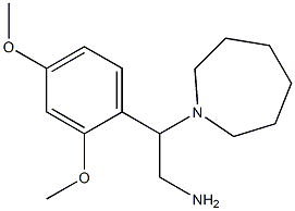 2-azepan-1-yl-2-(2,4-dimethoxyphenyl)ethanamine 结构式