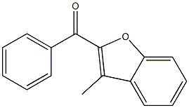 2-benzoyl-3-methyl-1-benzofuran 结构式