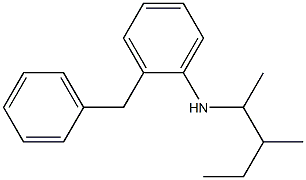 2-benzyl-N-(3-methylpentan-2-yl)aniline 结构式