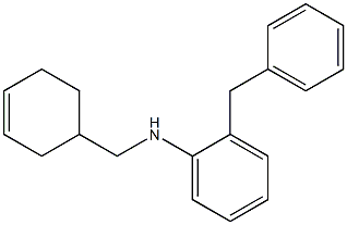 2-benzyl-N-(cyclohex-3-en-1-ylmethyl)aniline 结构式