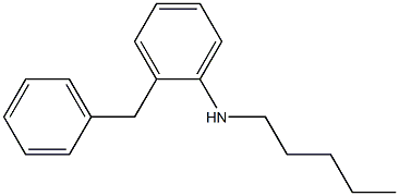 2-benzyl-N-pentylaniline 结构式