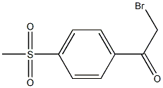 2-bromo-1-(4-methanesulfonylphenyl)ethan-1-one 结构式