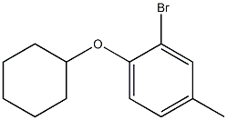 2-bromo-1-(cyclohexyloxy)-4-methylbenzene 结构式