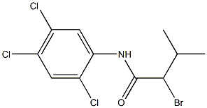 2-bromo-3-methyl-N-(2,4,5-trichlorophenyl)butanamide 结构式