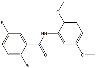 2-bromo-N-(2,5-dimethoxyphenyl)-5-fluorobenzamide 结构式