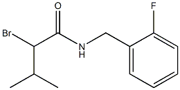 2-bromo-N-(2-fluorobenzyl)-3-methylbutanamide 结构式