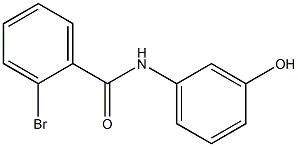 2-bromo-N-(3-hydroxyphenyl)benzamide 结构式