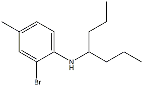 2-bromo-N-(heptan-4-yl)-4-methylaniline 结构式