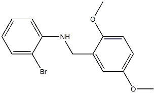 2-bromo-N-[(2,5-dimethoxyphenyl)methyl]aniline 结构式