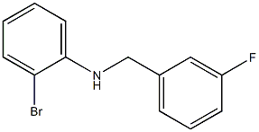 2-bromo-N-[(3-fluorophenyl)methyl]aniline 结构式