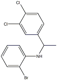 2-bromo-N-[1-(3,4-dichlorophenyl)ethyl]aniline 结构式