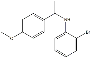 2-bromo-N-[1-(4-methoxyphenyl)ethyl]aniline 结构式