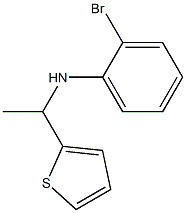 2-bromo-N-[1-(thiophen-2-yl)ethyl]aniline 结构式