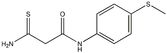 2-carbamothioyl-N-[4-(methylsulfanyl)phenyl]acetamide 结构式