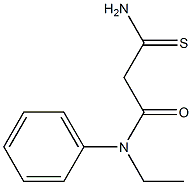 2-carbamothioyl-N-ethyl-N-phenylacetamide 结构式