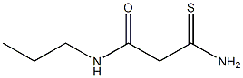 2-carbamothioyl-N-propylacetamide 结构式