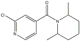 2-chloro-4-[(2,6-dimethylpiperidin-1-yl)carbonyl]pyridine 结构式