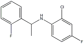 2-chloro-4-fluoro-N-[1-(2-fluorophenyl)ethyl]aniline 结构式