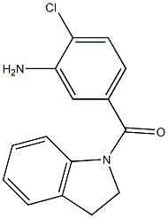 2-chloro-5-(2,3-dihydro-1H-indol-1-ylcarbonyl)aniline 结构式