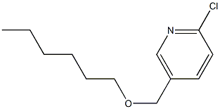 2-chloro-5-[(hexyloxy)methyl]pyridine 结构式