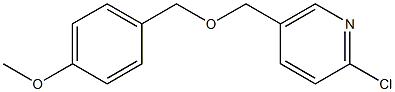 2-chloro-5-{[(4-methoxyphenyl)methoxy]methyl}pyridine 结构式
