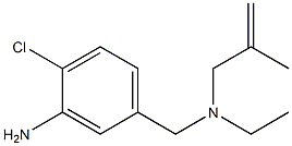 2-chloro-5-{[ethyl(2-methylprop-2-en-1-yl)amino]methyl}aniline 结构式