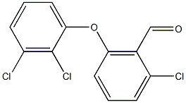 2-chloro-6-(2,3-dichlorophenoxy)benzaldehyde 结构式