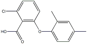 2-chloro-6-(2,4-dimethylphenoxy)benzoic acid 结构式