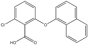 2-chloro-6-(naphthalen-1-yloxy)benzoic acid 结构式