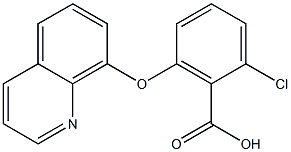 2-chloro-6-(quinolin-8-yloxy)benzoic acid 结构式