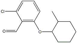 2-chloro-6-[(2-methylcyclohexyl)oxy]benzaldehyde 结构式