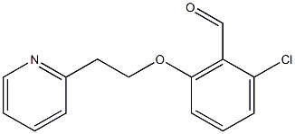 2-chloro-6-[2-(pyridin-2-yl)ethoxy]benzaldehyde 结构式