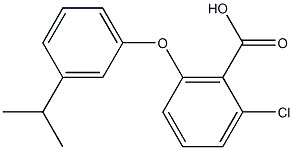 2-chloro-6-[3-(propan-2-yl)phenoxy]benzoic acid 结构式