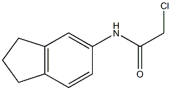 2-chloro-N-(2,3-dihydro-1H-inden-5-yl)acetamide 结构式