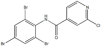 2-chloro-N-(2,4,6-tribromophenyl)pyridine-4-carboxamide 结构式