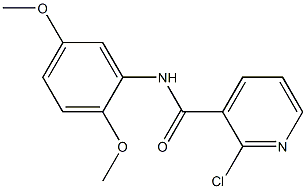 2-chloro-N-(2,5-dimethoxyphenyl)pyridine-3-carboxamide 结构式