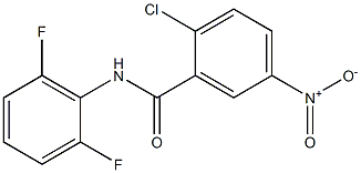 2-chloro-N-(2,6-difluorophenyl)-5-nitrobenzamide 结构式