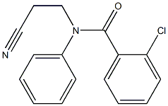 2-chloro-N-(2-cyanoethyl)-N-phenylbenzamide 结构式