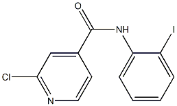 2-chloro-N-(2-iodophenyl)pyridine-4-carboxamide 结构式