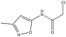 2-chloro-N-(3-methyl-1,2-oxazol-5-yl)acetamide 结构式