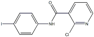 2-chloro-N-(4-iodophenyl)pyridine-3-carboxamide 结构式