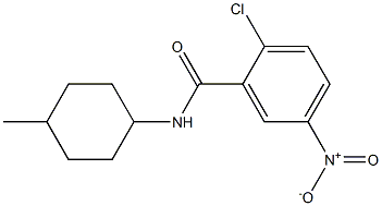 2-chloro-N-(4-methylcyclohexyl)-5-nitrobenzamide 结构式