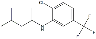 2-chloro-N-(4-methylpentan-2-yl)-5-(trifluoromethyl)aniline 结构式
