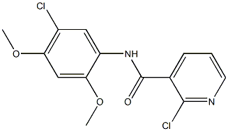2-chloro-N-(5-chloro-2,4-dimethoxyphenyl)pyridine-3-carboxamide 结构式