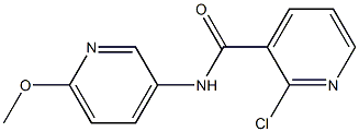 2-chloro-N-(6-methoxypyridin-3-yl)pyridine-3-carboxamide 结构式