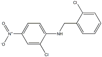 2-chloro-N-[(2-chlorophenyl)methyl]-4-nitroaniline 结构式