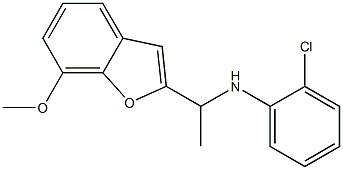 2-chloro-N-[1-(7-methoxy-1-benzofuran-2-yl)ethyl]aniline 结构式