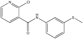 2-chloro-N-[3-(methylsulfanyl)phenyl]pyridine-3-carboxamide 结构式